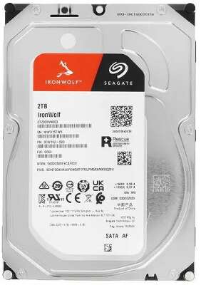 Жесткий диск SATA 6Gb/s 2Tb [ST2000VN003] (HDD) Seagate IronWolf, 5400rpm, 256Mb