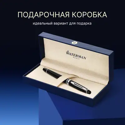 Ручка перьев. Waterman Expert 3 (S0951760) Black CT M сталь нержавеющая подар.кор.