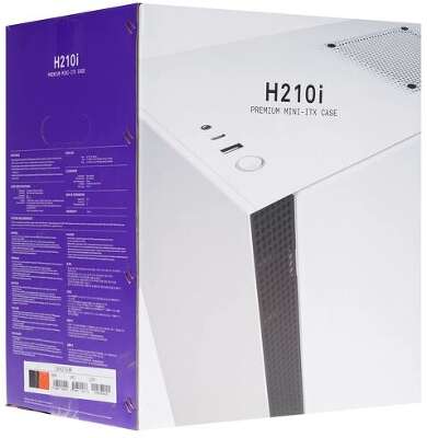 Корпус NZXT H210i, черный/красный, mini-ITX, Без БП (CA-H210I-BR)