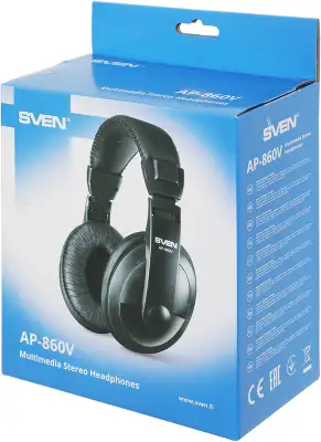 Наушники мониторные Sven AP-860V 2.5м черный проводные оголовье (SV-AP860V)