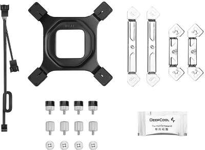 Кулер для процессора DeepCool AG620 DIGITAL WH ARGB, 120 мм, 1950rpm, 29.4 дБА, 260 Вт, 4-pin PWM, Al+Cu, ARGB