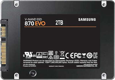 Накопитель SSD Samsung SATA-III 2TB MZ-77E2T0BW 870 EVO 2.5"