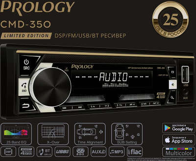 Автомагнитола Prology CMD-350 1DIN 4x55Вт ПДУ RDS (PRCMD350)