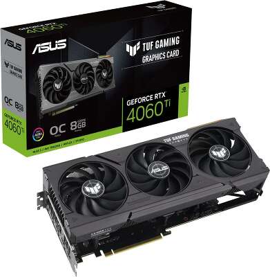 Видеокарта ASUS NVIDIA nVidia GeForce RTX 4060Ti TUF-RTX4060TI-O8G-GAMING 8Gb DDR6X PCI-E HDMI, 3DP