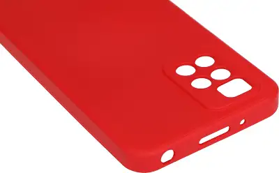 Чехол (клип-кейс) BoraSCO для Xiaomi Redmi 10 Microfiber Case красный (40472)