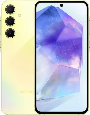 Смартфон Samsung Galaxy A55 5G, Exynos 1480, 8Gb RAM, 128Gb, желтый (SM-A556EZYACAU)