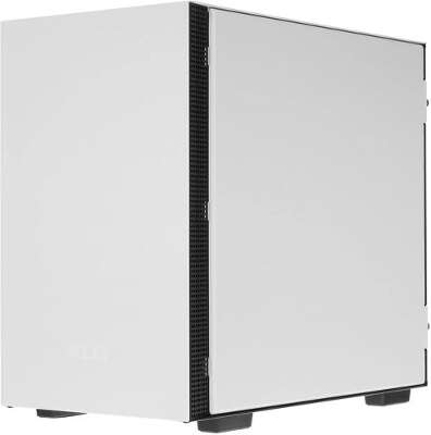 Корпус NZXT H210 Black/white, белый, mini-ITX, Без БП (CA-H210B-W1)