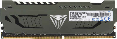 Память DDR4 32Gb 3200MHz Patriot PVS432G320C6 Viper Steel RTL Gaming PC4-25600 CL16 DIMM 288-pin 1.35В с радиатором Ret