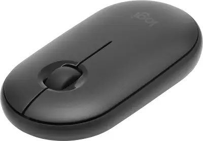 Мышь Logitech Pebble M350 темно-серый оптическая 1000dpi silent беспров. BT/Radio USB для ноутбука 3but (910-005576)