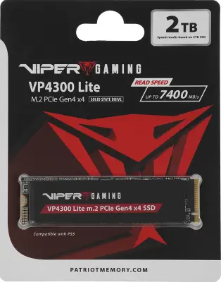 Твердотельный накопитель NVMe 2Tb [VP4300L2TBM28H] (SSD) Patriot Viper VP4300 Lite