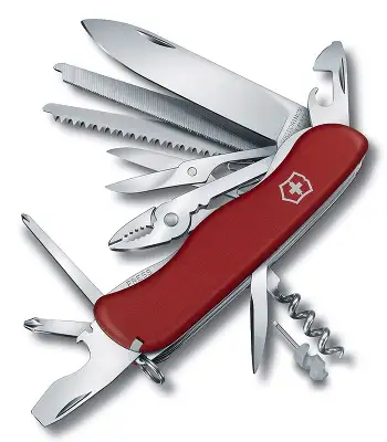 Нож перочинный Victorinox WORK CHAMP (0.8564) 111мм 21функц. красный карт.коробка