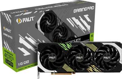 Видеокарта Palit NVIDIA nVidia GeForce RTX 4070Ti SUPER Gaming Pro 16Gb DDR6X PCI-E HDMI, 3DP