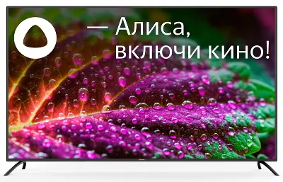 Телевизор 65" StarWind SW-LED65UG402, 4K UHD, HDMIx3, USBx2, WiFi, Smart TV, черный