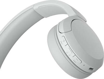 Наушники накладные Sony WH-CH520 белый беспроводные bluetooth оголовье (WH-CH520/W)