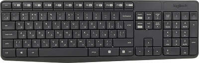 Клавиатура + мышь Logitech MK235 клав:серый мышь:серый/черный USB беспроводная Multimedia (920-007931)