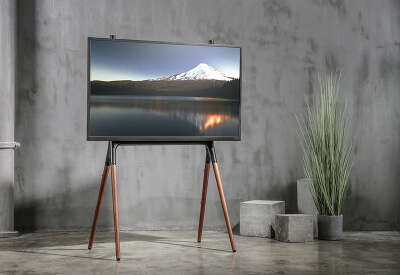 Подставка для телевизора Cactus CS-ST1247BKWN черный/орех 49"-70" макс.40кг напольный