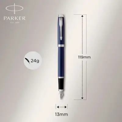 Ручка перьев. Parker IM Core F321 (CW1931647) Matte Blue CT F сталь нержавеющая подар.кор.