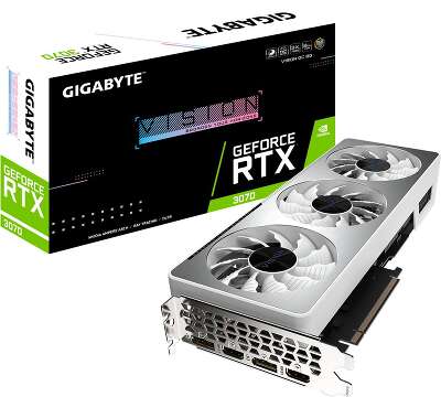 Видеокарта GIGABYTE NVIDIA nVidia GeForce RTX 3070 VISION OC 8Gb DDR6 PCI-E 2HDMI, 2DP