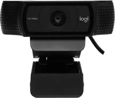 Камера Web Logitech HD Webcam C920e черный 3Mpix (1920x1080) USB2.0 с микрофоном (960-001086)