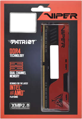 Память DDR4 2x8Gb 2666MHz Patriot PVE2416G266C6K Viper EliteII RTL PC4-21300 CL16 DIMM 288-pin 1.2В с радиатором Ret