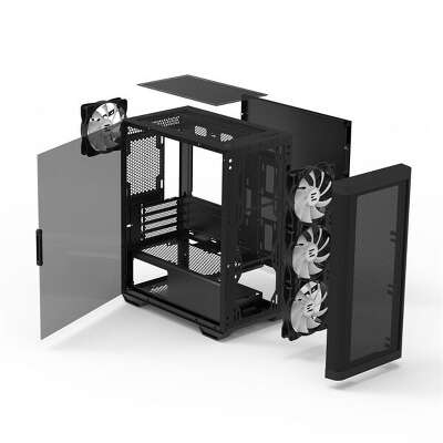 Корпус Zalman M4 Black, черный, mATX, без БП (M4 Black)