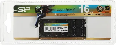 Память DDR4 16GB 3200MHz Silicon Power SP016GBSFU320X02 RTL PC4-25600 CL22 SO-DIMM 260-pin 1.2В single rank Ret