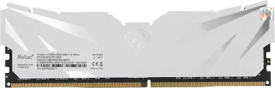 Модуль памяти DDR4 DIMM 8Gb DDR3200 Netac Shadow II White (NTSWD4P32SP-08W)