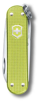 Нож перочинный Victorinox Classic SD Alox Lime Twist (0.6221.241G) 58мм 5функц. подар.коробка