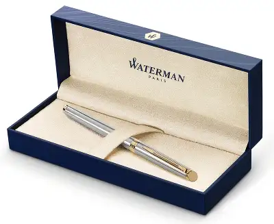 Ручка перьев. Waterman Hemisphere (CWS0920310) Steel GT F сталь нержавеющая/позолота подар.кор.