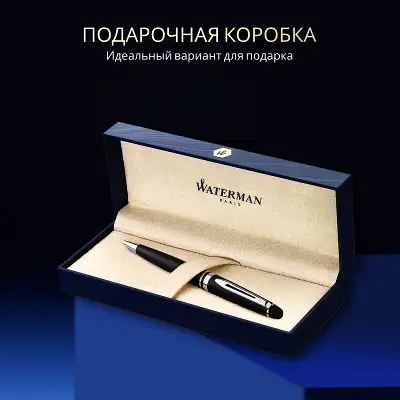 Ручка шариков. Waterman Expert 3 (CWS0951900) Muted Black CT M син. черн. подар.кор.