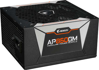 Блок питания Gigabyte ATX 850W AORUS GP-AP850GM 80+ gold (20+4pin) APFC 135mm fan 6xSATA Cab Manag RTL