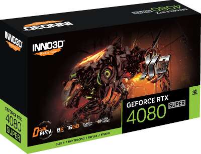 Видеокарта Inno3D NVIDIA nVidia GeForce RTX 4080 Super X3 16Gb DDR6X PCI-E HDMI, 3DP