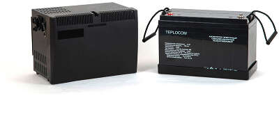ИБП БАСТИОН TEPLOCOM-500+, 500VA, 300W, EURO, черный (без аккумуляторов)