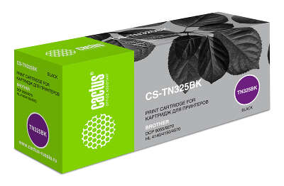 Картридж лазерный Cactus CS-TN325BK TN-325BK черный (4000стр.) для Brother DCP- 9055/9270/HL-4140/4150/4570