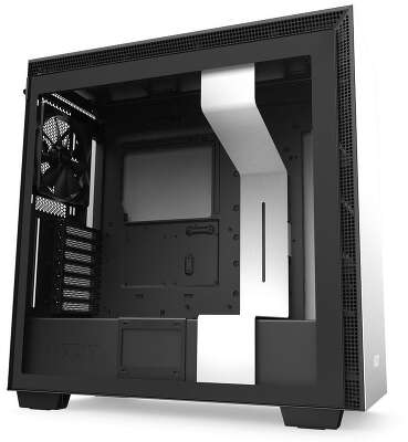 Корпус NZXT H710, черный/белый, ATX, Без БП (CA-H710B-W1)