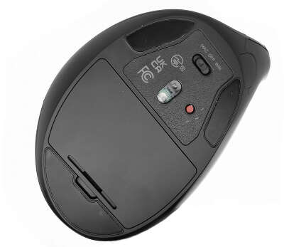 Беспроводная мышь вертикальная UGREEN MU008 (25444) Wireless Vertical Mouse 2.4 GHz&BT. Цвет: черный