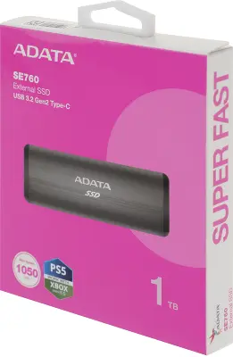 Внешний твердотельный накопитель 1Tb [ASE760-1TU32G2-CTI] (SSD) ADATA SE760