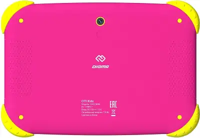 Планшет Digma CITI Kids MT8321 (1.3) 4C RAM2Gb ROM32Gb 7" IPS 1024x600 3G 1Sim Android 9.0 розовый 2Mpix 0.3Mpix BT WiFi microSDHC 64Gb 2800mAh