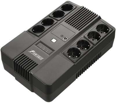 ИБП Powerman Brick 850 PLUS , 850 VA, Schuko, RJ45, черный