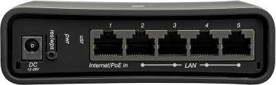 Роутер беспроводной MikroTik hAP ac2 (RBD52G-5HACD2HND-TC) AC1200 10/100/1000BASE-TX/4G ready черный