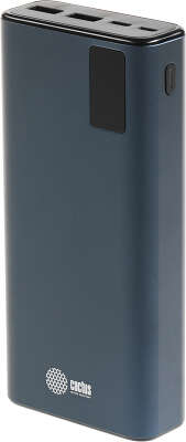 Мобильный аккумулятор Cactus CS-PBFSYT-20000 20000mAh 2.1A 2xUSB-A/USB-C синий