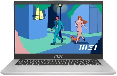 Ноутбук MSI Modern 14 C12M-240XRU Core i5 1235U 8Gb SSD512Gb Intel Iris Xe graphics 14" IPS FHD (1920x1080) FreeDOS silver WiFi BT Cam (9S7-14J111-240)