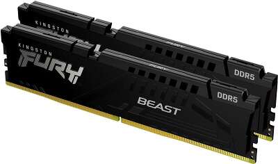 Набор памяти DDR5 DIMM Гб DDR6000 Kingston FURY Beast Black (KF560C40BBK2-16)