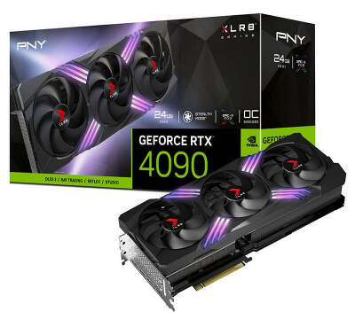 Видеокарта PNY NVIDIA nVidia GeForce RTX 4090 XLR8 Gaming VERTO EPIC-X RGB 24Gb DDR6X PCI-E 2HDMI, 3DP