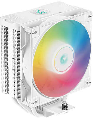 Кулер для процессора DeepCool AG400 DIGITAL WH ARGB, 120 мм, 2100rpm, 31.6 дБА, 220 Вт, 4-pin PWM, Al+Cu, ARGB