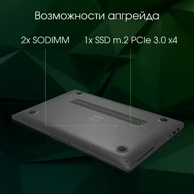 Ноутбук Digma Pro Sprint N 15.6" FHD IPS R5 5500U/16/512Gb SSD/W11Pro темно-серый