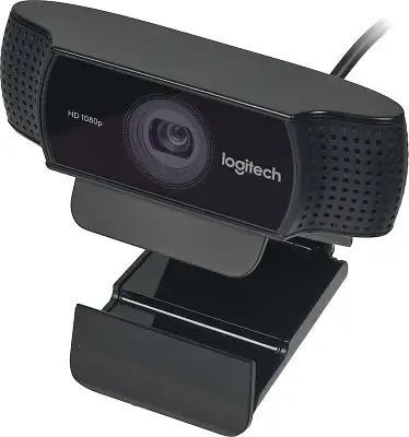 Камера Web Logitech Pro Stream C922 черный 3Mpix (1920x1080) USB2.0 с микрофоном (960-001089)