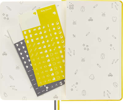 Блокнот Moleskine PASSION BABY PASBABY Large 130х210мм 400стр. подар.кор. желтый