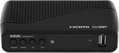 Ресивер DVB-T2 BBK SMP028HDT2 черный