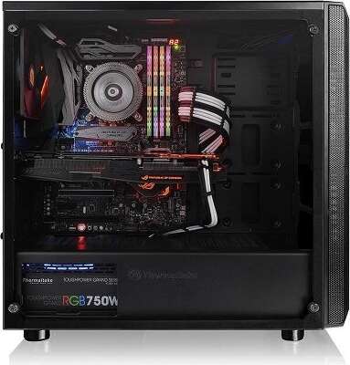 Корпус Thermaltake Versa J25 TG, черный, ATX, Без БП (CA-1L8-00M1WN-00)